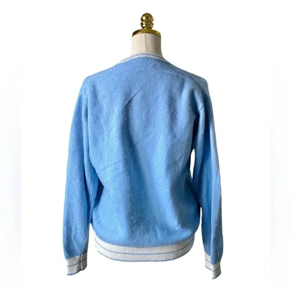 BRANDY MELVILLE | Sky Blue Nikki V-Neck Wool/Cashmere Blend  Knit Sweater OS - Picture 5 of 8